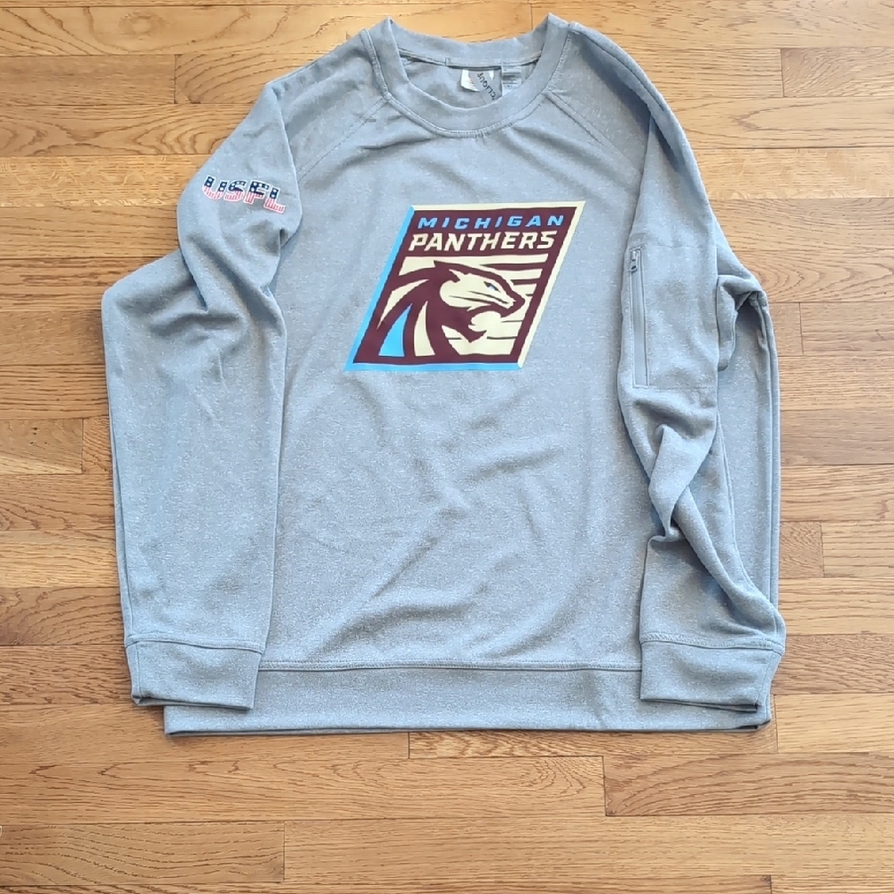 Michigan Panthers Classic Gray Crewneck Sweater with Timeless Appeal